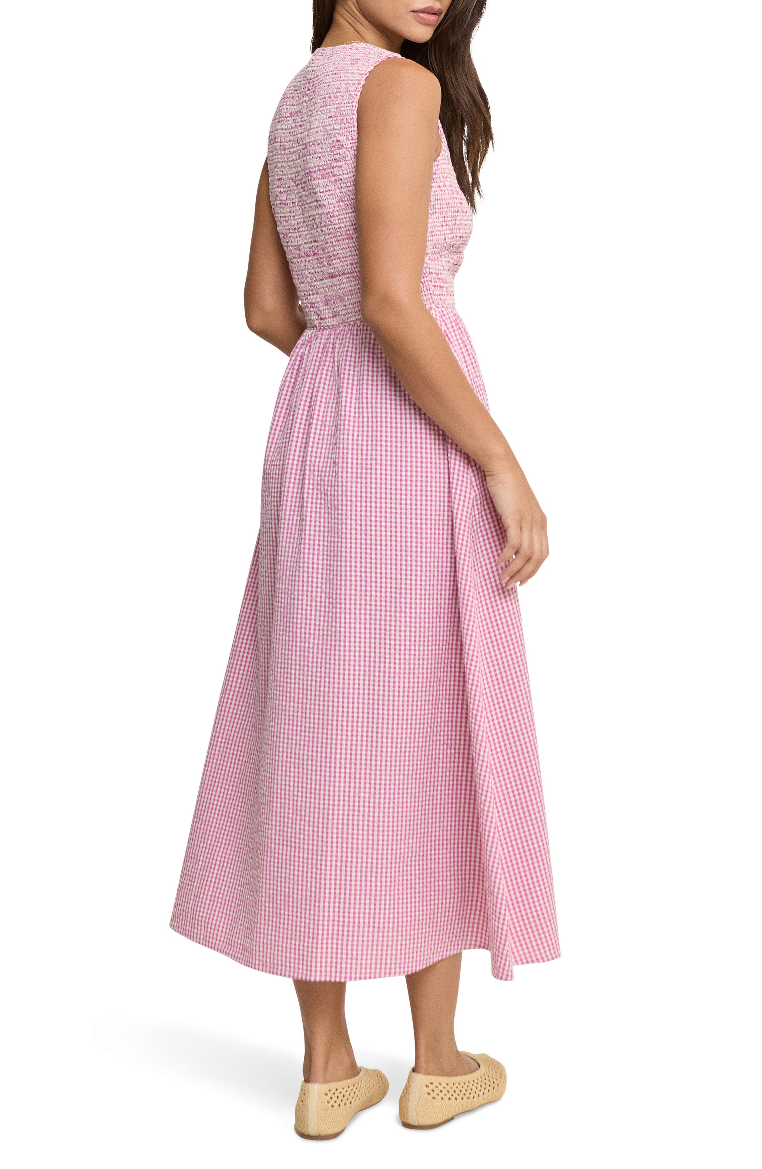 Eliza Check Print Sleeveless Dress - image 2