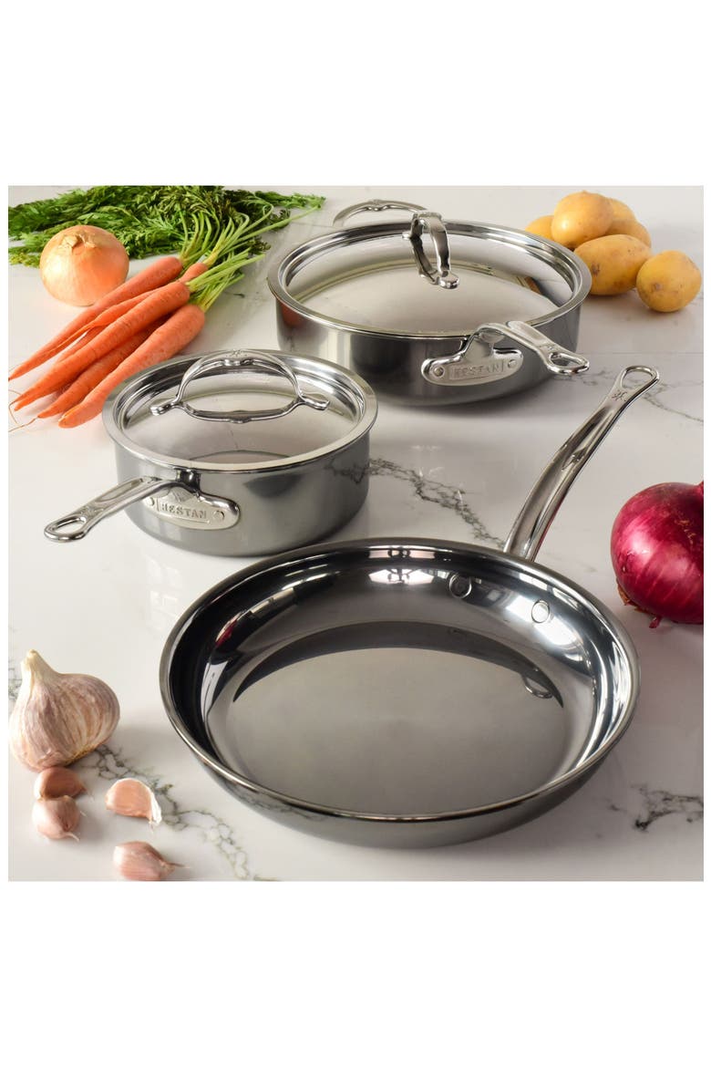 NanoBond Essential 5-Piece Cookware Set, Alternate, color, STAINLESS STEEL