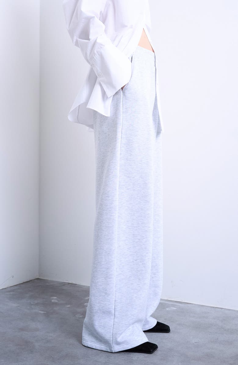 Topshop Straight Leg Sweatpants, Alternate, color, Light Grey