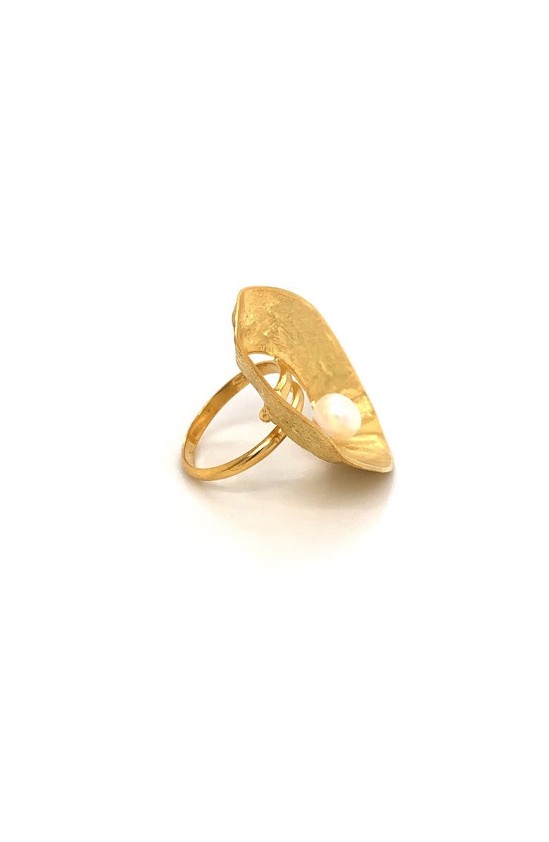Esin Akan Sea & Moon Medium Ring, Sterling Silver with Gold Plate, Alternate, color, Gold Plated