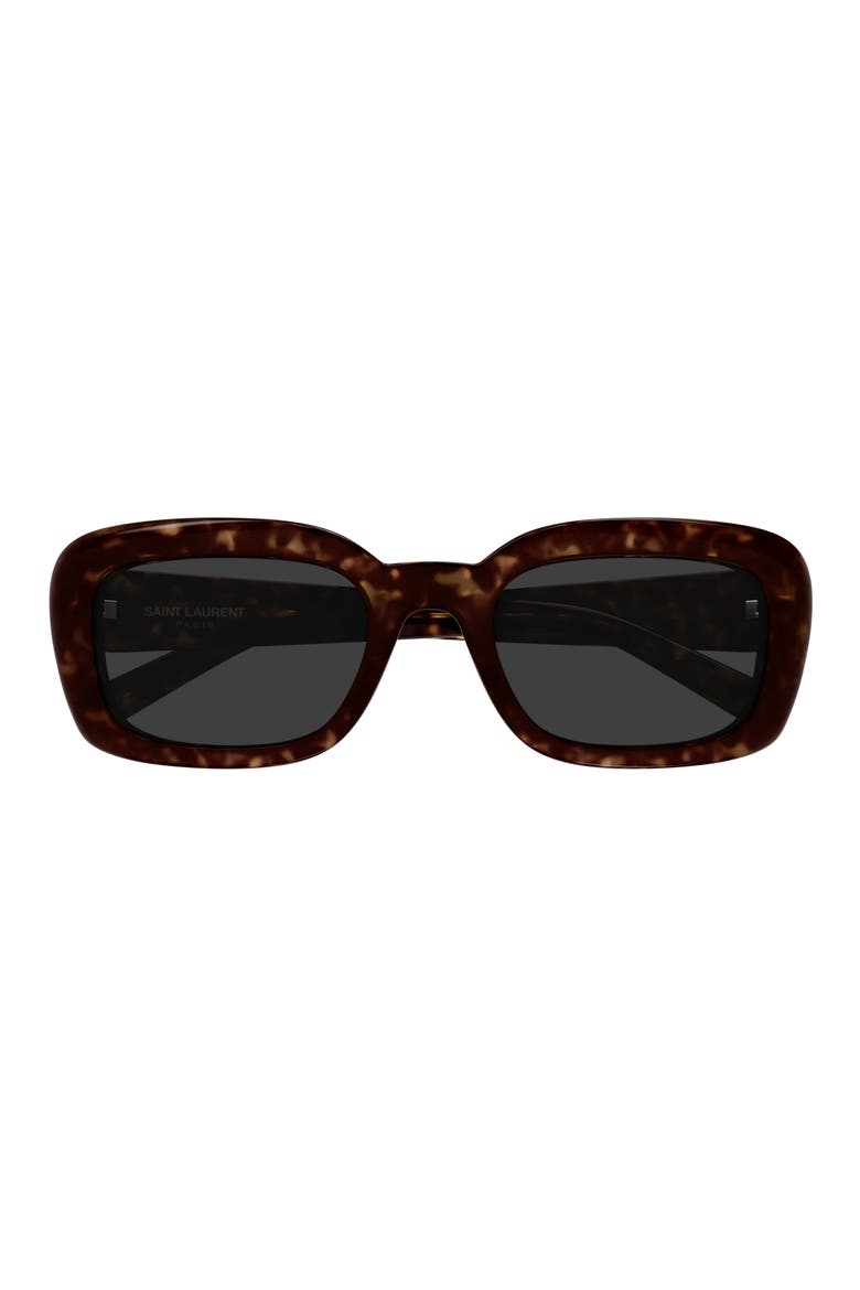 SL M130 53mm Rectangular Sunglasses, Main, color, HAVANA