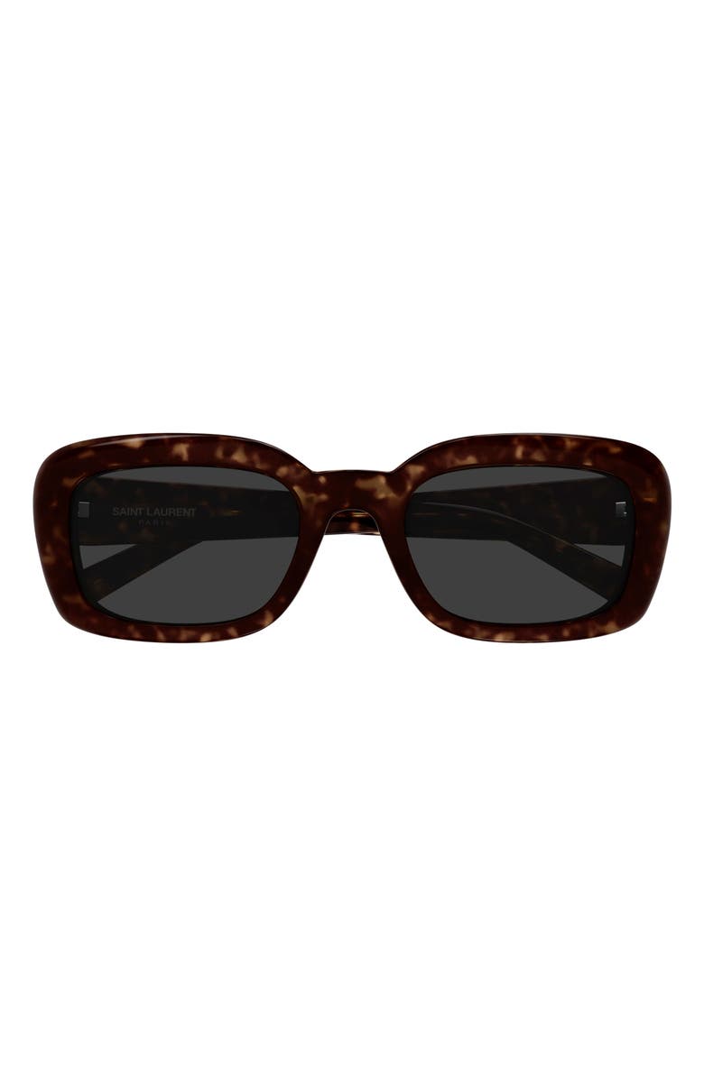 Saint Laurent SL M130 53mm Rectangular Sunglasses, Main, color, 