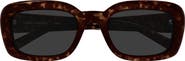 Saint Laurent SL M130 53mm Rectangular Sunglasses