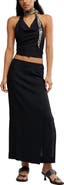 Free People Iconic Allure Crop Halter Top & Maxi Skirt Set
