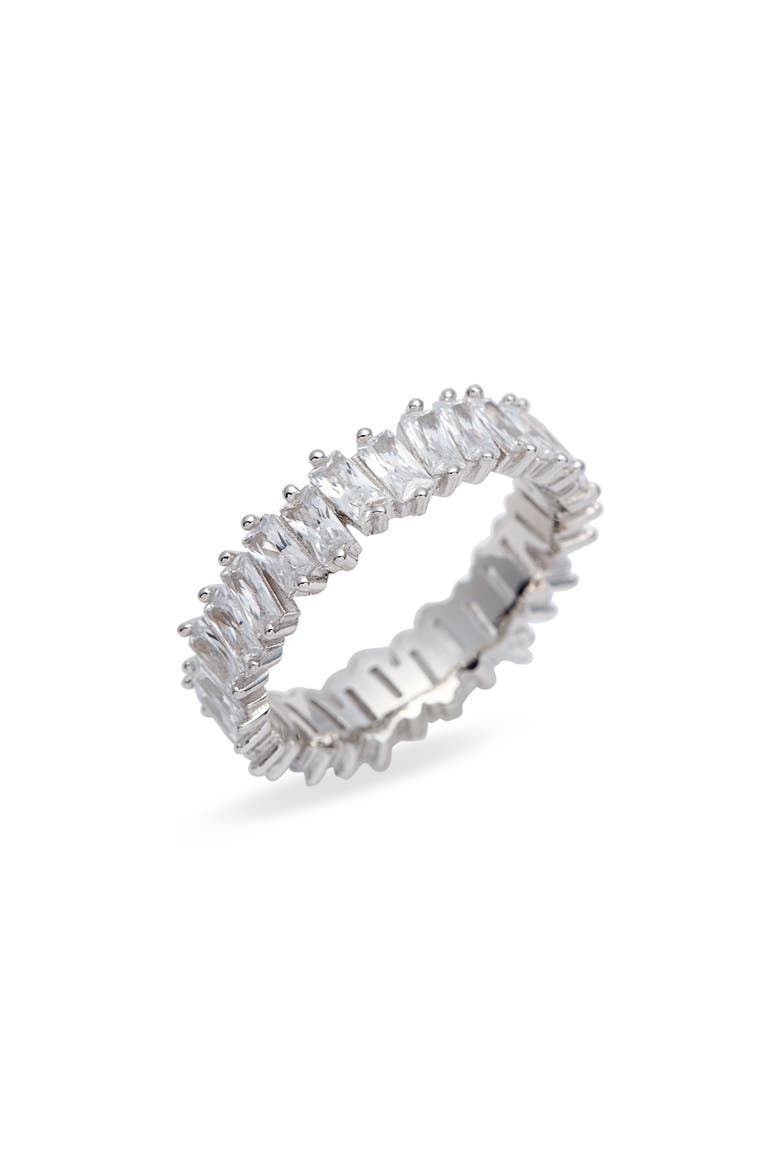 Adina’s Jewels Baguette Ring, Main, color, SILVER