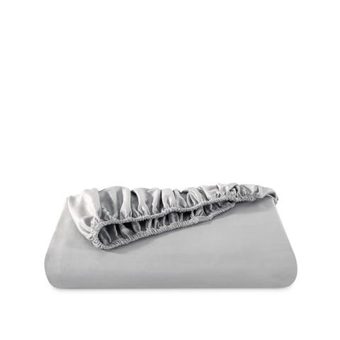 400 Thread Count Organic Cotton Sateen Fitted Sheet - Full XL