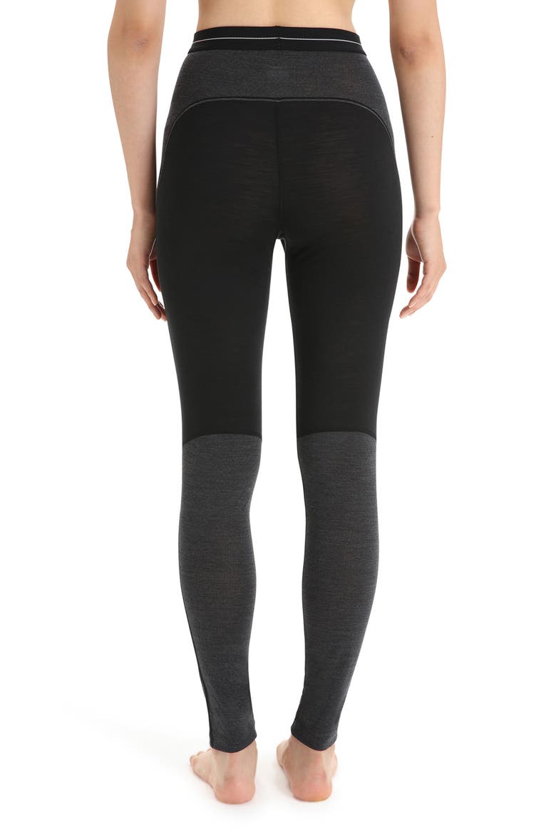 125 ZoneKnit Tencel® Lyocell & Merino Wool Leggings, Alternate, color, BLACK/ JET HEATHER