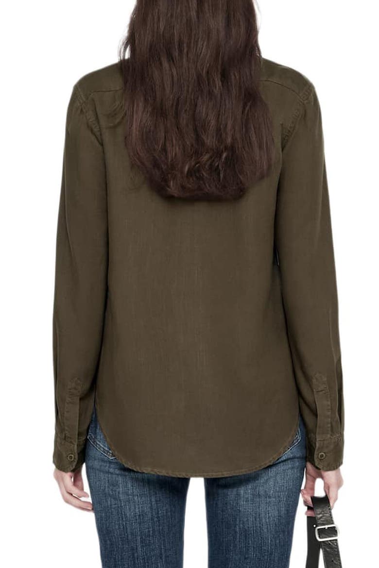 Tess Military Shirt, Alternate, color, HAZELNUT BROWN