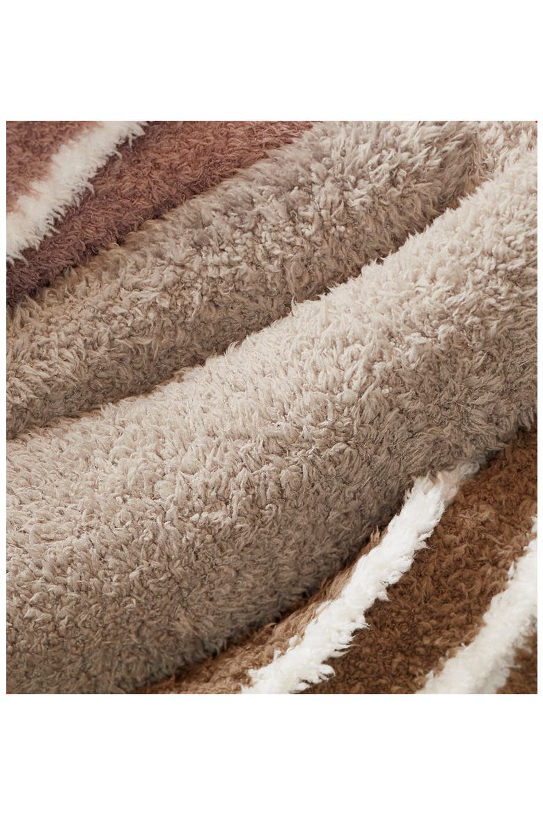 Barefoot Dreams CozyChic™ Rib Trim Throw - 45" x 60", Alternate, color, MOSS-WHITE