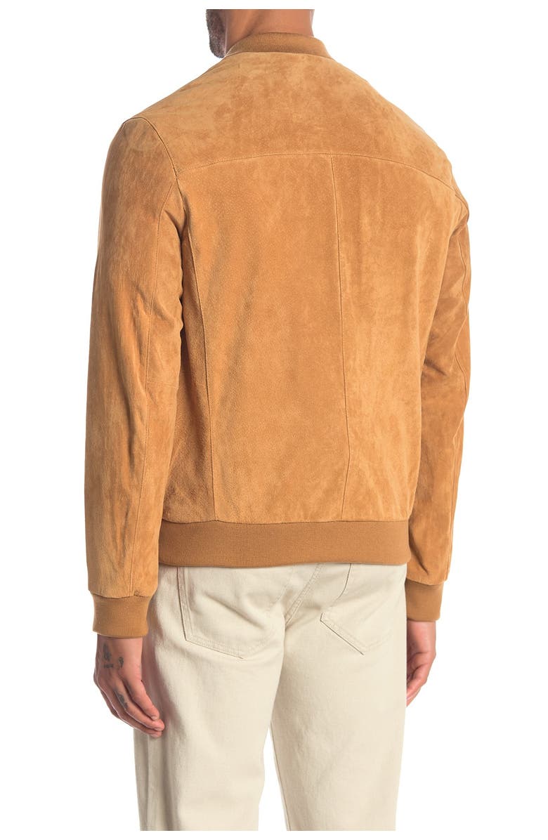 Cole Haan Suede Varsity Jacket, Alternate, color, 