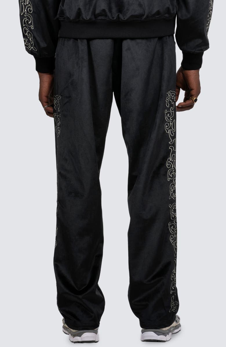 PLEASURES Unquote Velour Track Pants, Alternate, color, 