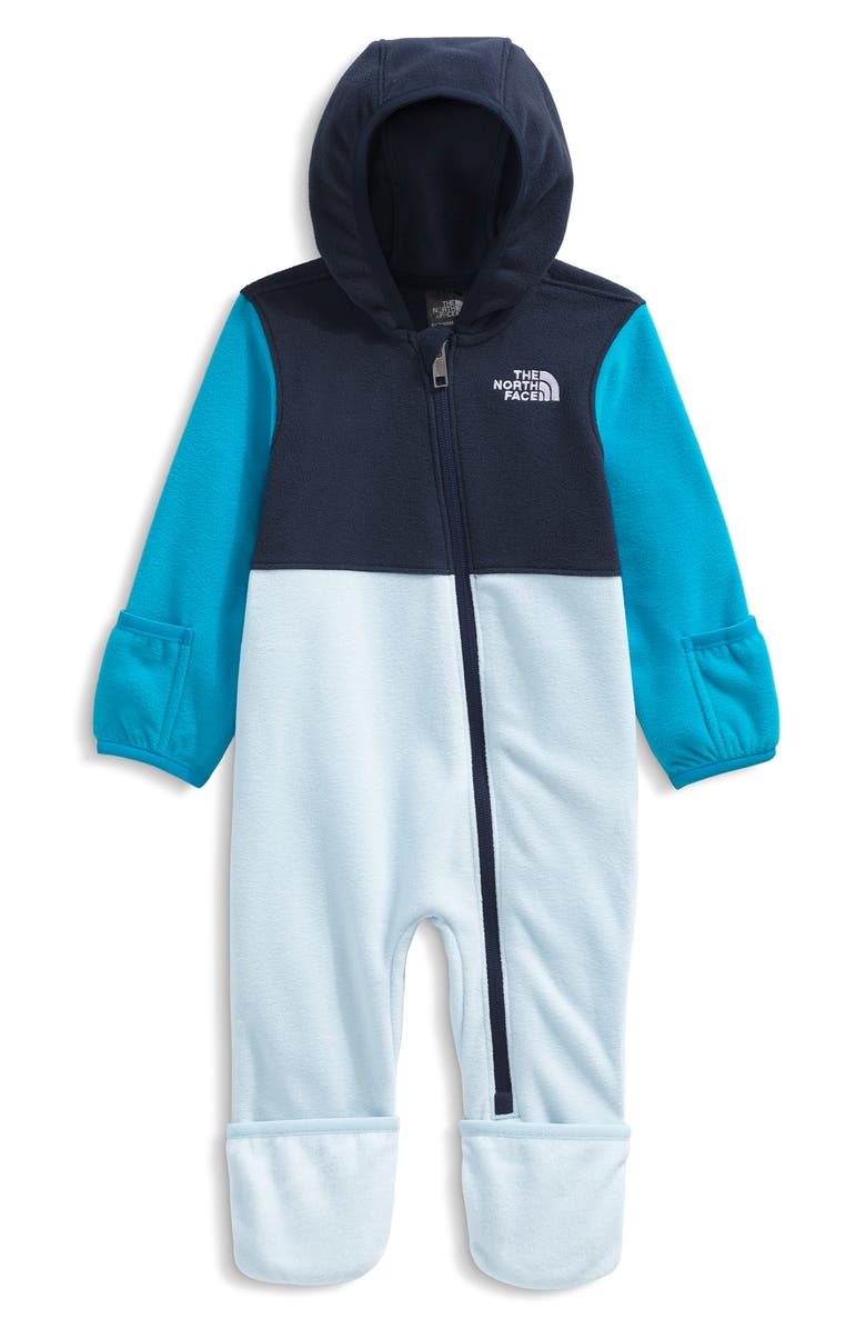The North Face Glacier Fleece Snowsuit, Main, color, Summit Navy/ Meridian Blue