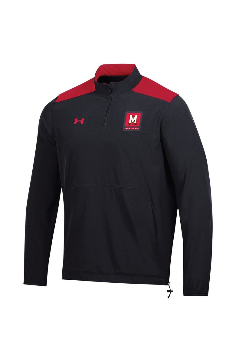 Under Armour Men's Under Armour Black Maryland Terrapins 2023 Motivate Half-Zip Top, Alternate, color, Black