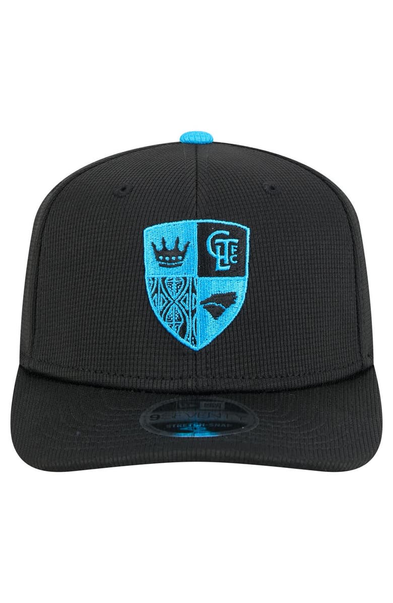 New Era Men's New Era  Black Charlotte FC 2025 Jersey Hook 9SEVENTY Stretch-Snap Hat, Alternate, color, Black