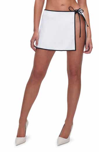 Good American Wrap Cover-Up Miniskirt