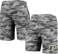 CONCEPTS SPORT Men's Concepts Sport Charcoal/Gray Purdue Boilermakers Camo Backup Terry Jam Lounge Shorts