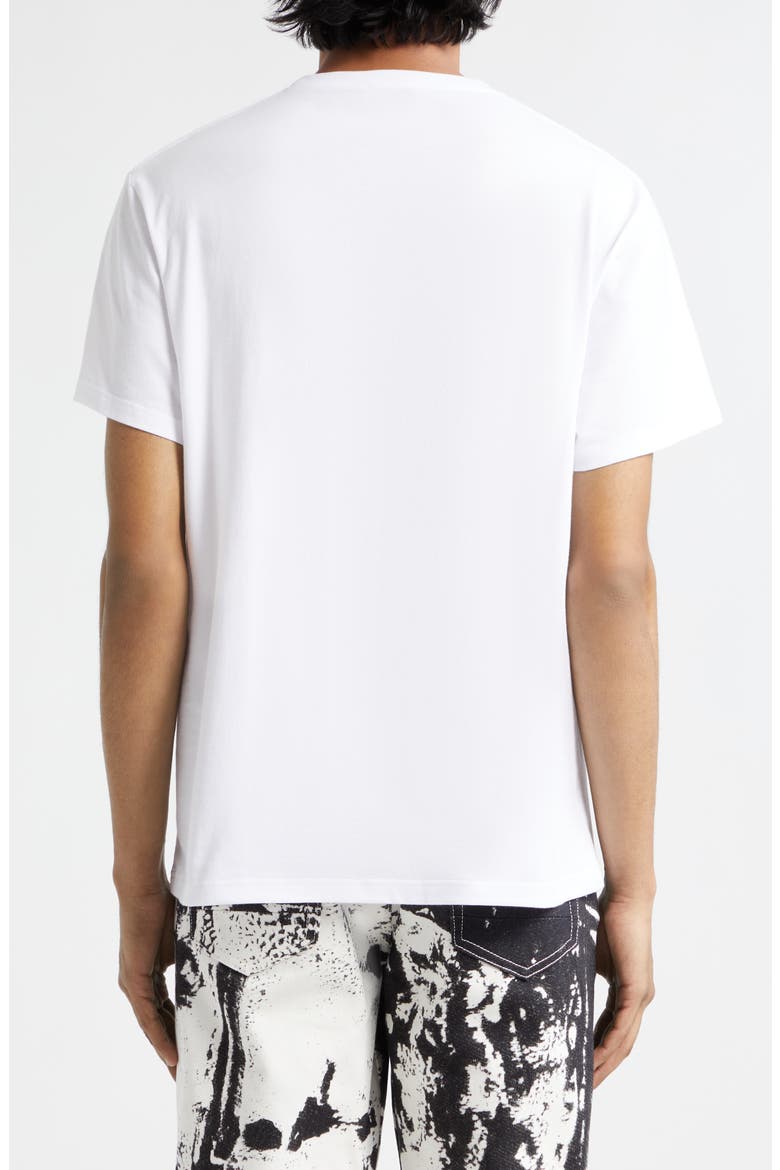Dutch Flower Logo Graphic T-Shirt, Alternate, color, WHITE / BLACK