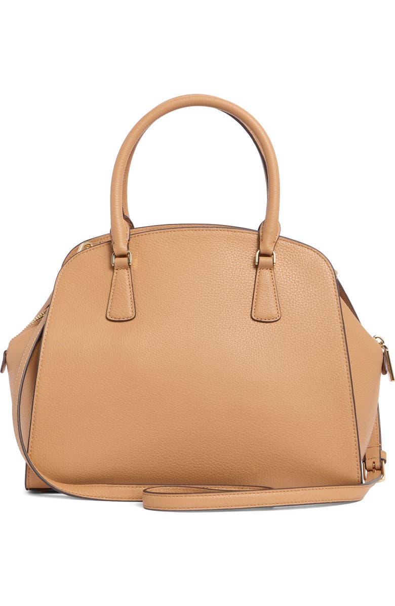 Kate Spade New York kyla pebble leather satchel bag, Alternate, color, Classic Saddle