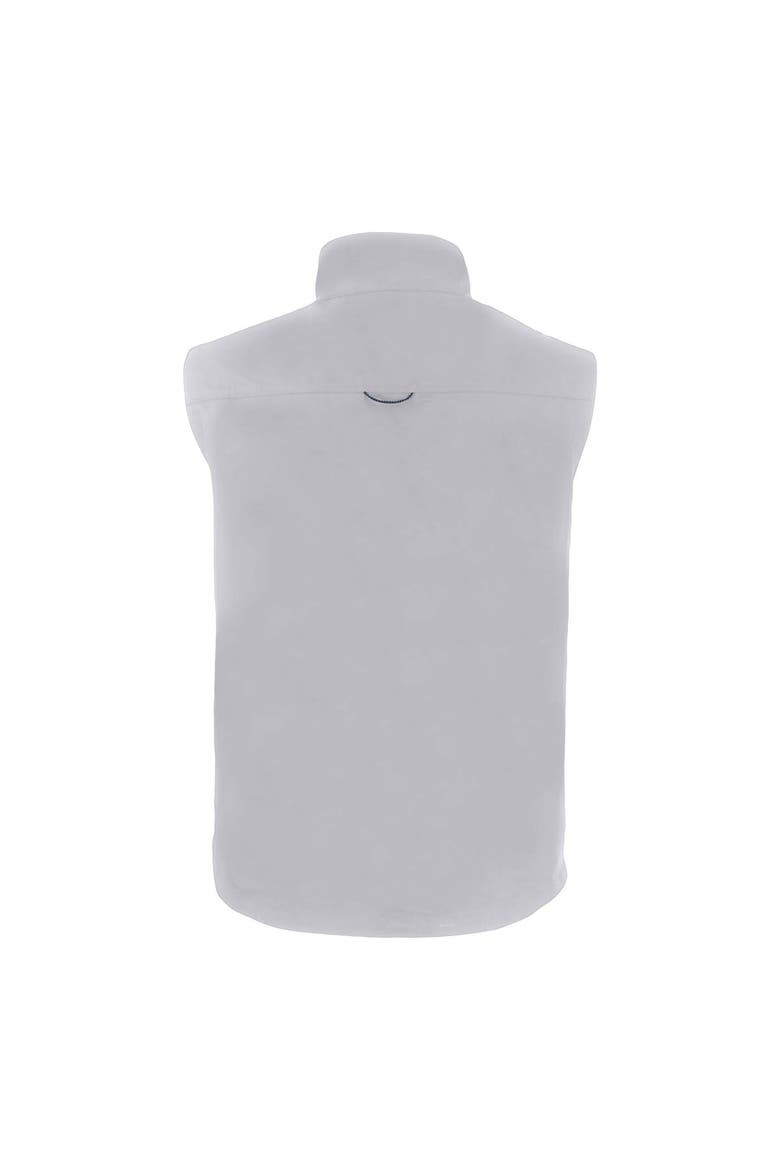 Men's Cutter & Buck  Gray Tulsa Golden Hurricane Charter Eco Recycled Full-Zip Vest, Alternate, color, Gray