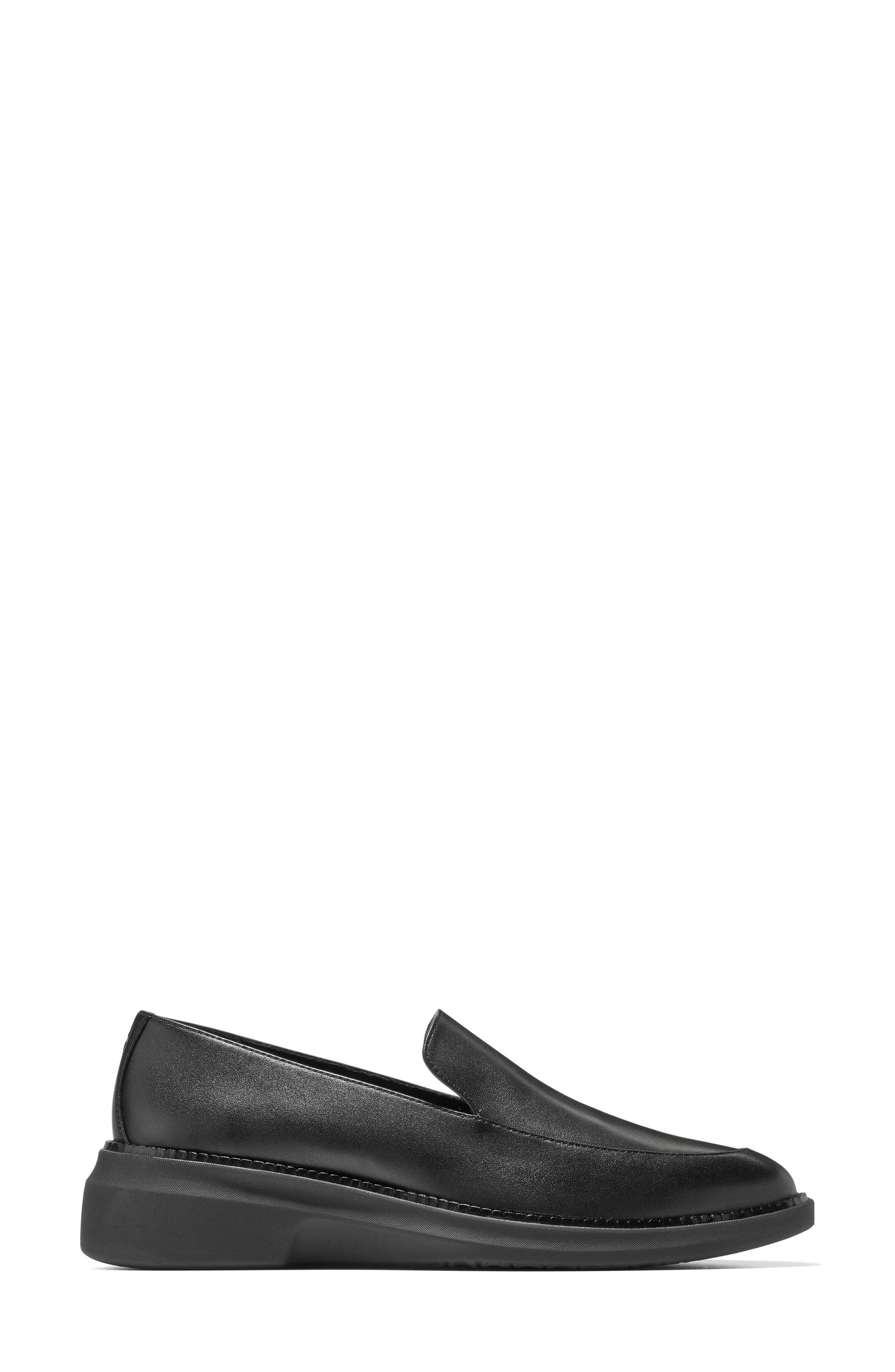 Cole Haan Grand Shadowlite Loafer, Alternate, color, Black Leather