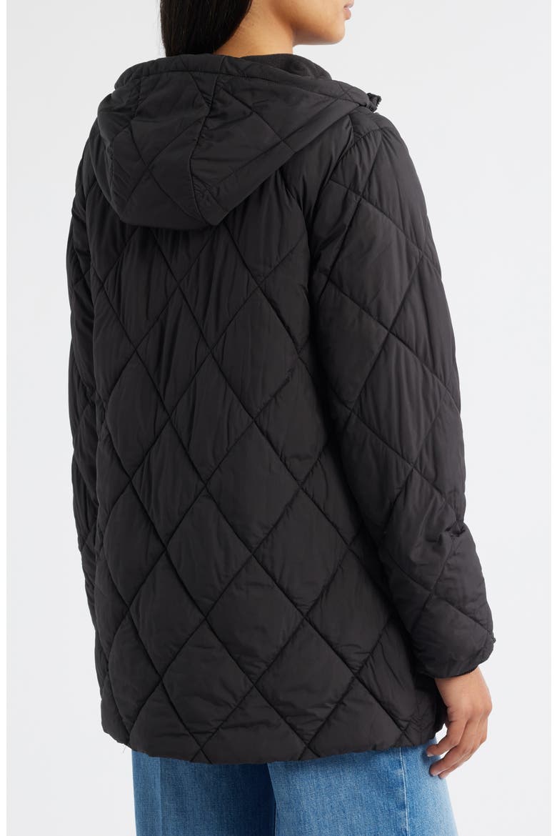 Quilted Packable Puffer Jacket, Alternate, color, BLACK