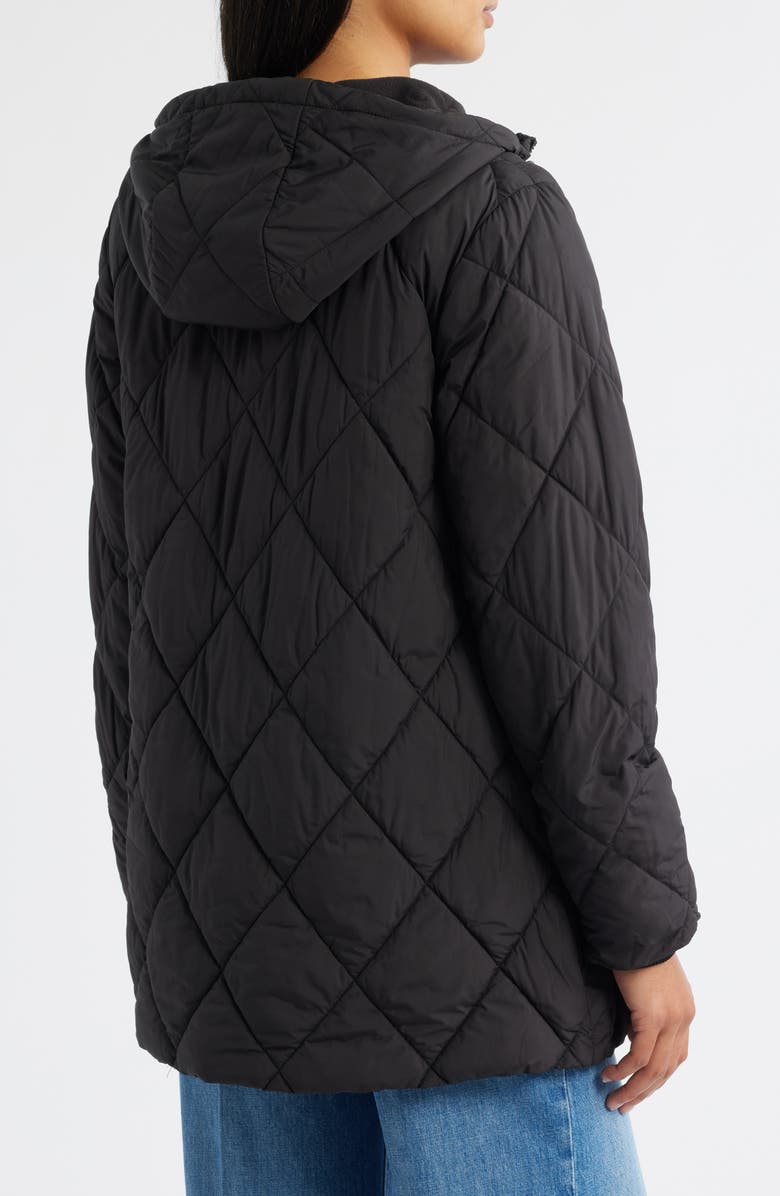 Bernardo Quilted Packable Puffer Jacket, Alternate, color, Black