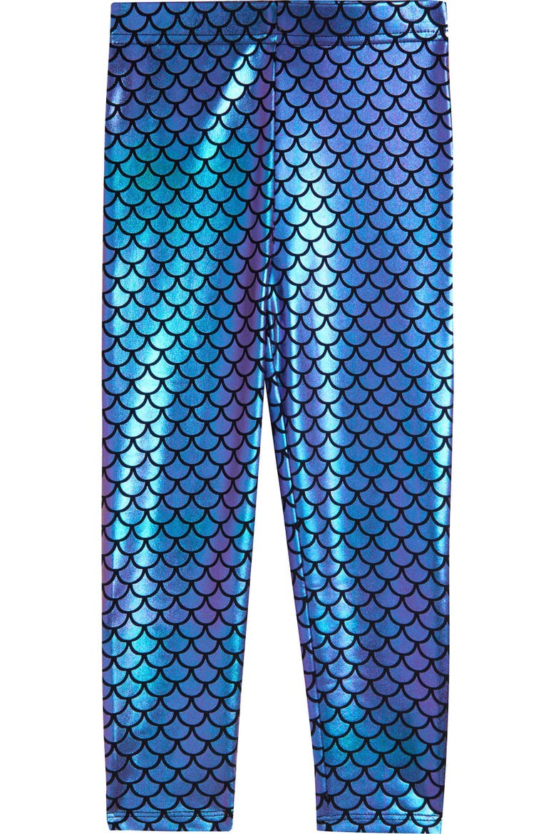 Princess Fleece Sweatshirt and Leggings Set, Alternate, color, Aqua Purple Ariel