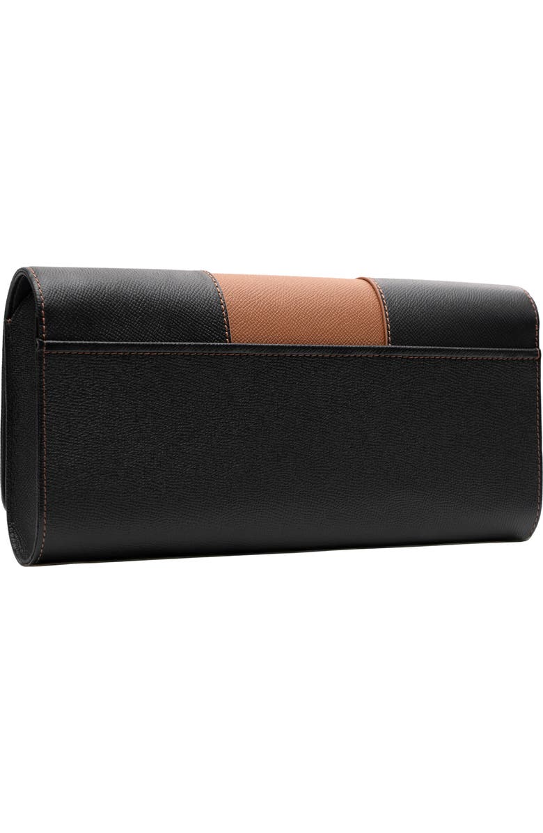PERRIN PARIS La Parisienne Clutch, Alternate, color, Black | Caramel