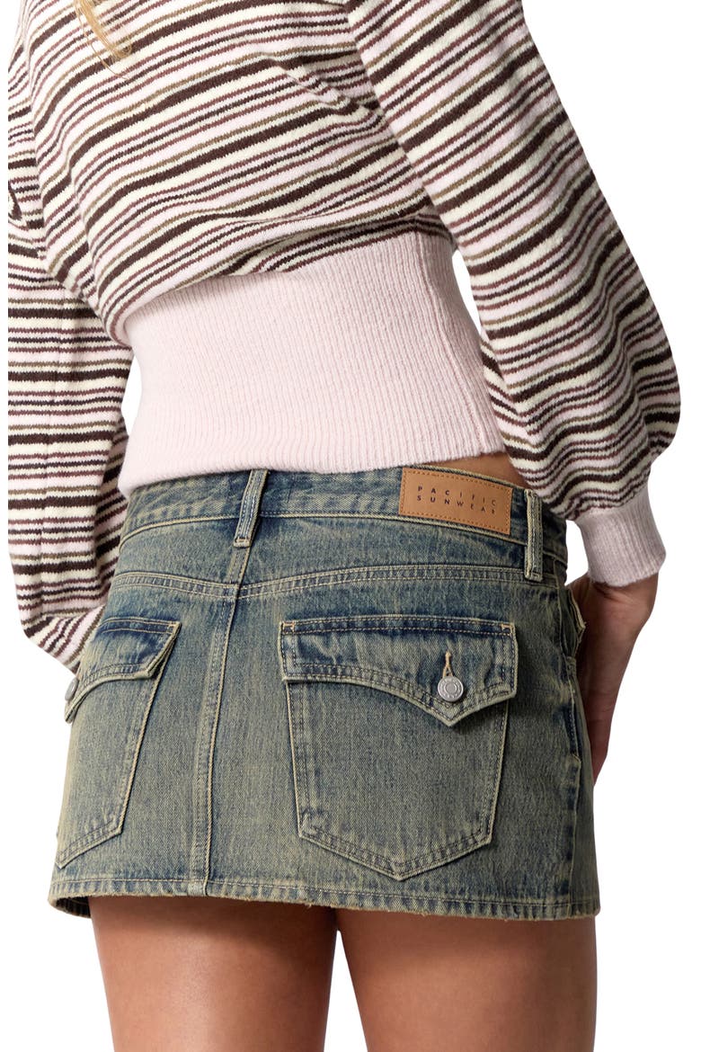 Piper Micro Miniskirt, Alternate, color, MEDIUM INDIGO