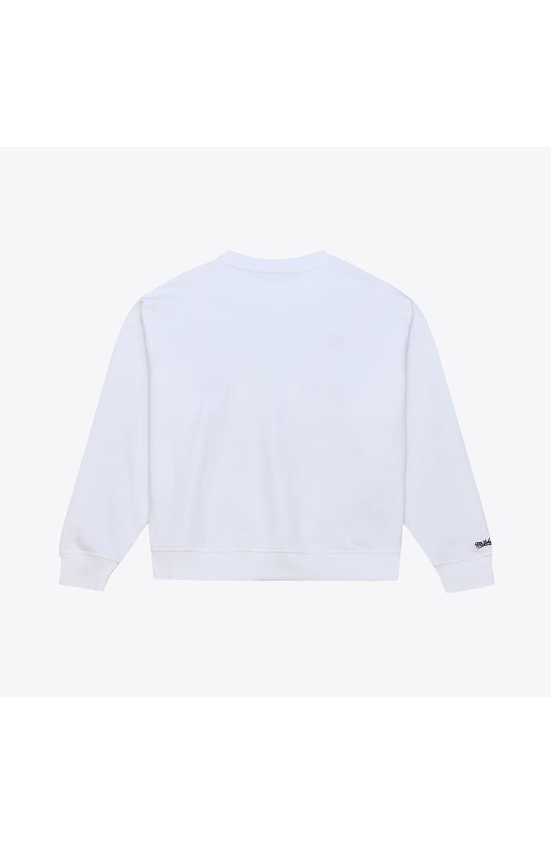 Mitchell 
Ness Women
s Mitchell 
Ness  White Chicago Bulls Lightweight Block Letter Sweatshirt, Alternate, color, White