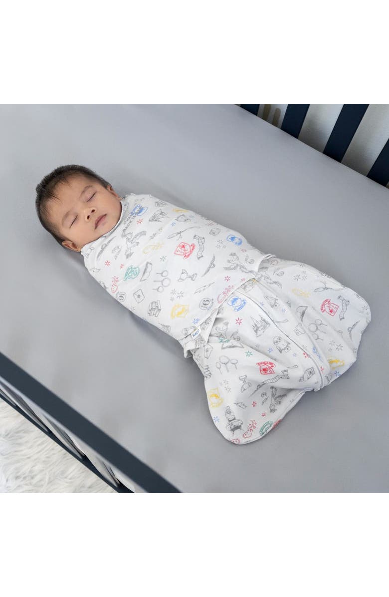 HALO Harry Potter 100% Cotton 1.5 TOG Sleepsack Swaddle, 3-Way Adjustable Wearable Blanket, Alternate, color, Harry Potter Enchanted