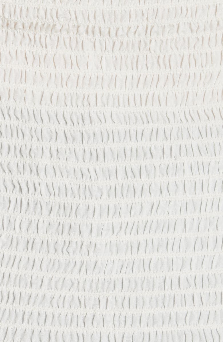 Cinq à Sept Ellis Smocked Silk Top, Alternate, color, 