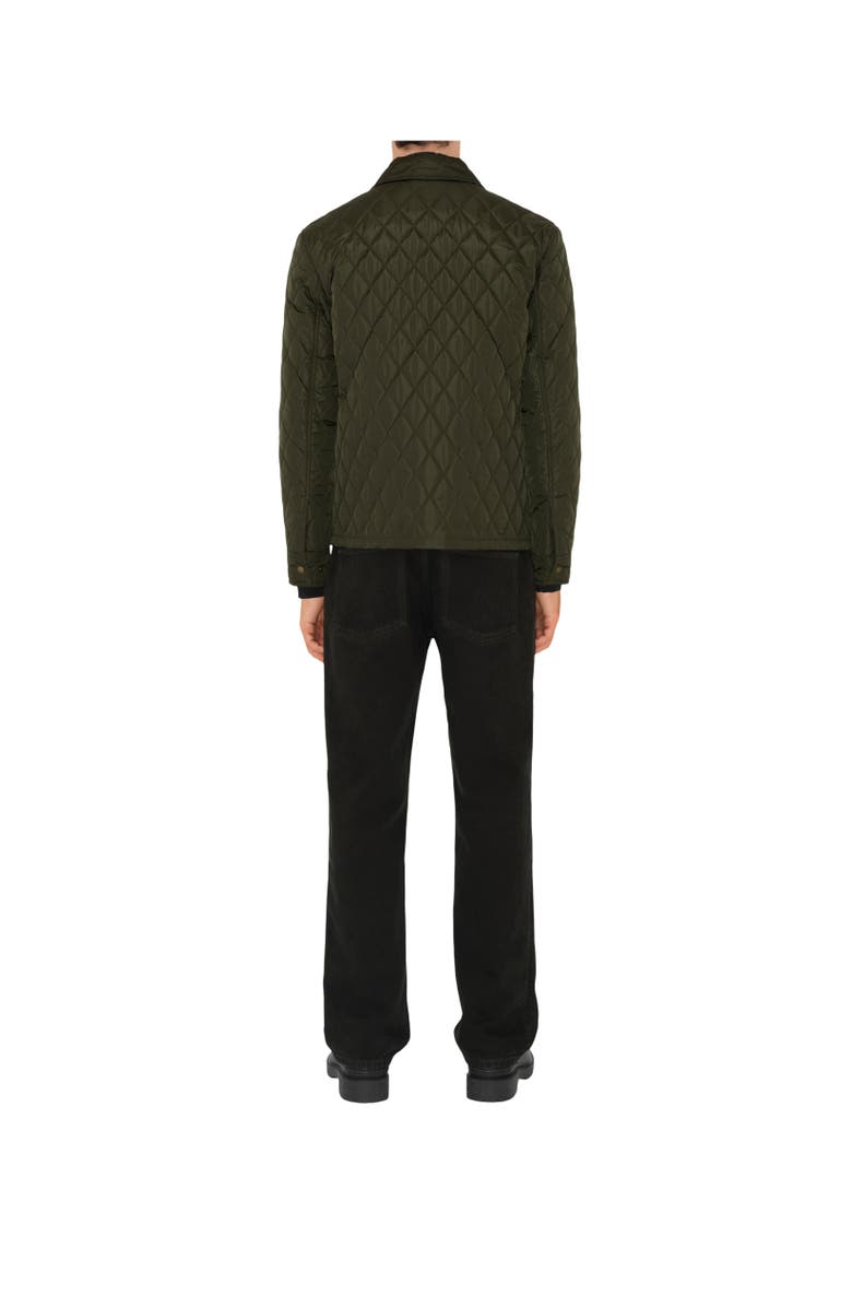 Burberry Quilted Nylon Overshirt, Alternate, color, Shale