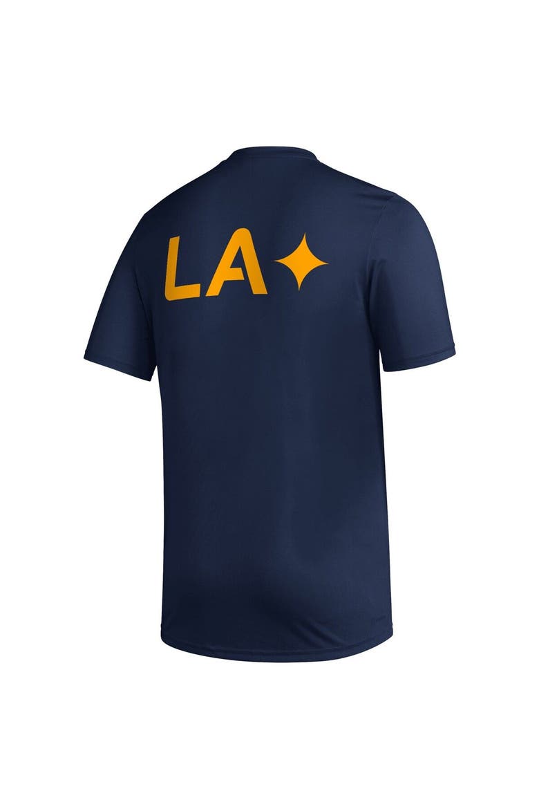 Men's adidas Navy LA Galaxy Team Jersey Hook AEROREADY T-Shirt, Alternate, color, Navy