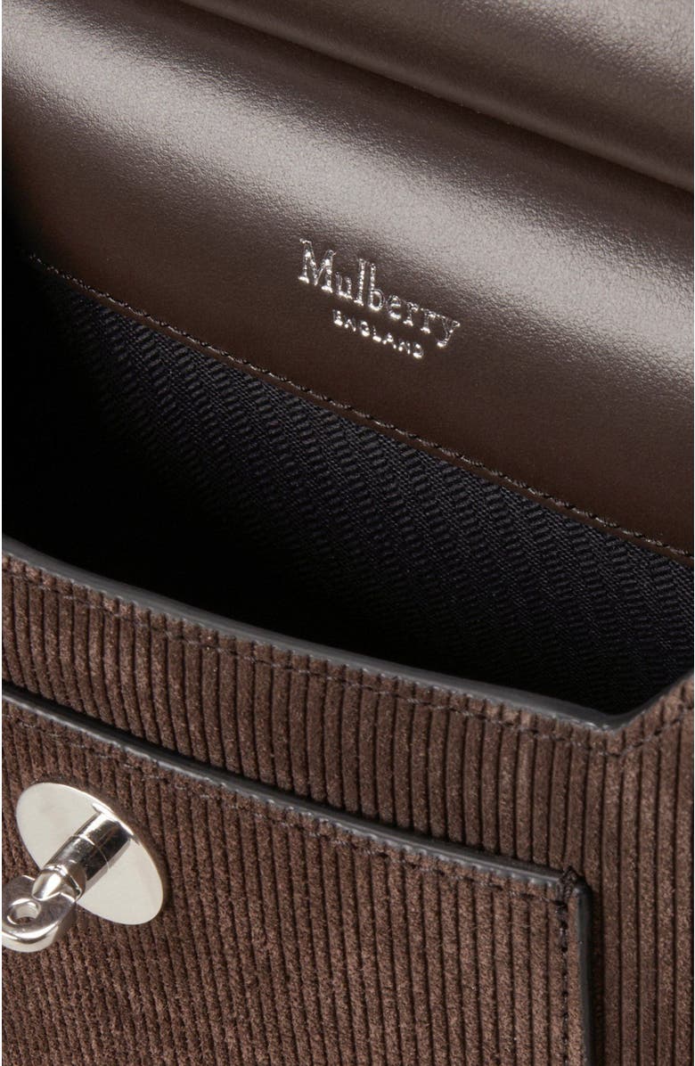 Mulberry Small Antony Crossbody Bag Corduroy Suede, Alternate, color,