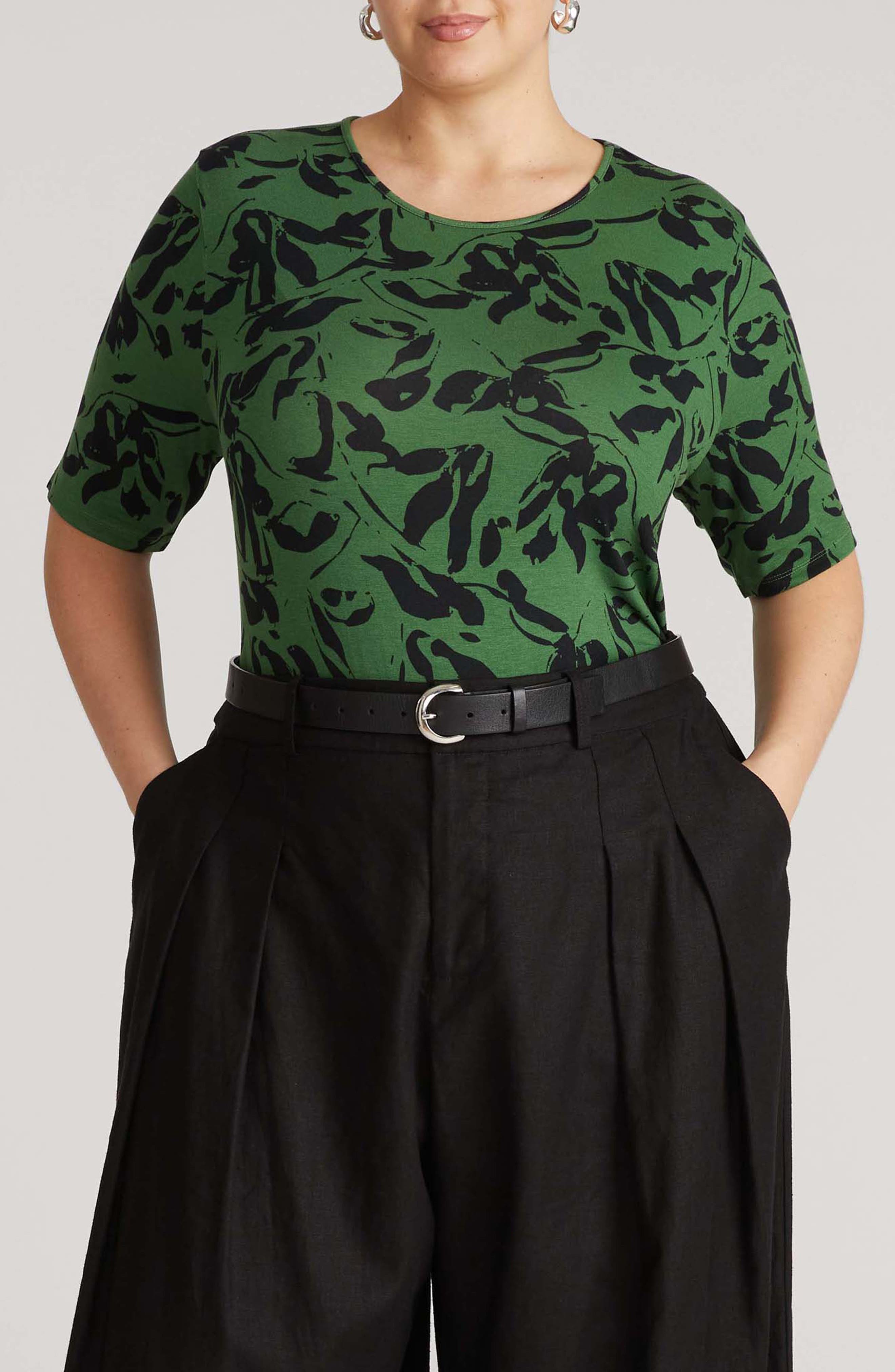 selected GREEN SGRAFITTO PRINT