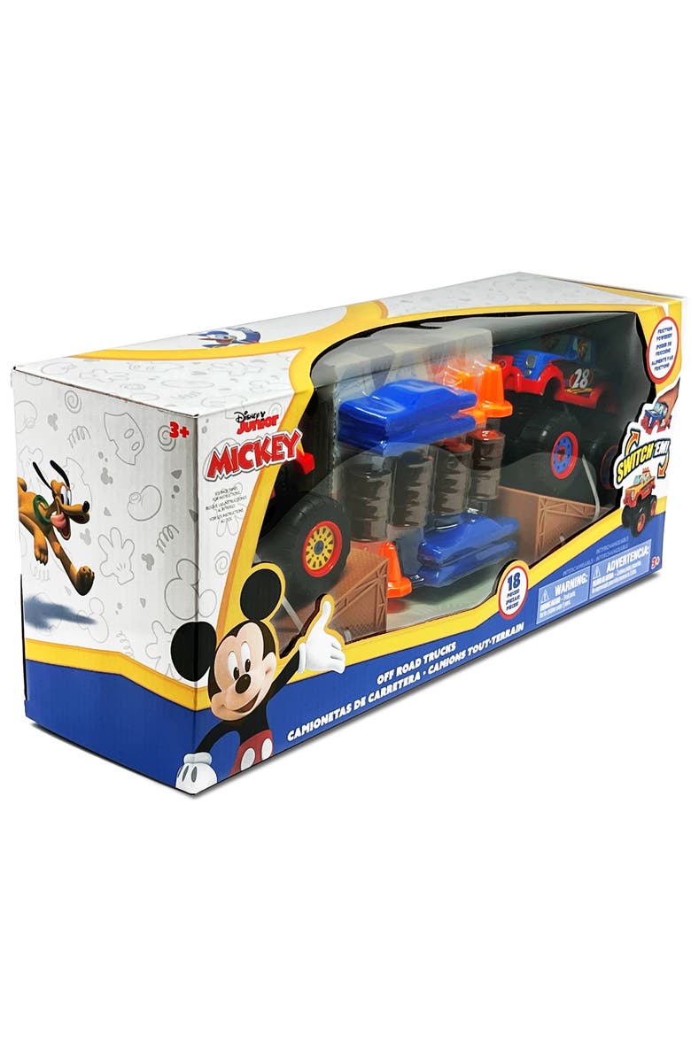 Disney Junior Mickey 18 Pc Offroad Monster Truck Playset, Alternate, color, Multicolored
