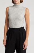 Bobeau Sleeveless Turtleneck Sweater