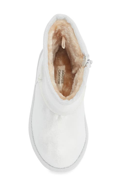 Harper Canyon Kids' Ella Faux Shearling Tall Boot In Silver