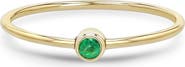 Zoë Chicco 14K Gold Bezel Birthstone Stacking Ring