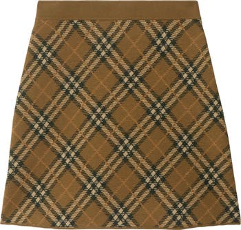 スカート Burberry Wool and mohair blend check mini skirt Burberry Check Wool Blend Mini Skirt | Nordstrom