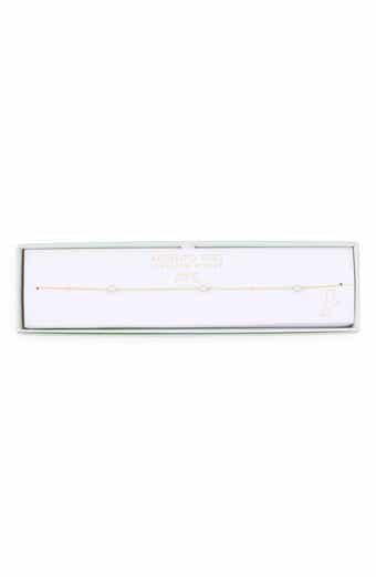 Faux Pearl Station Anklet