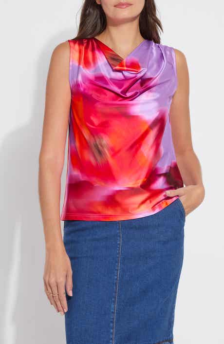 Lysse Rosario Draped Satin Top