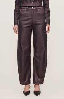 Miro Coated High Waist Barrel Jeans
