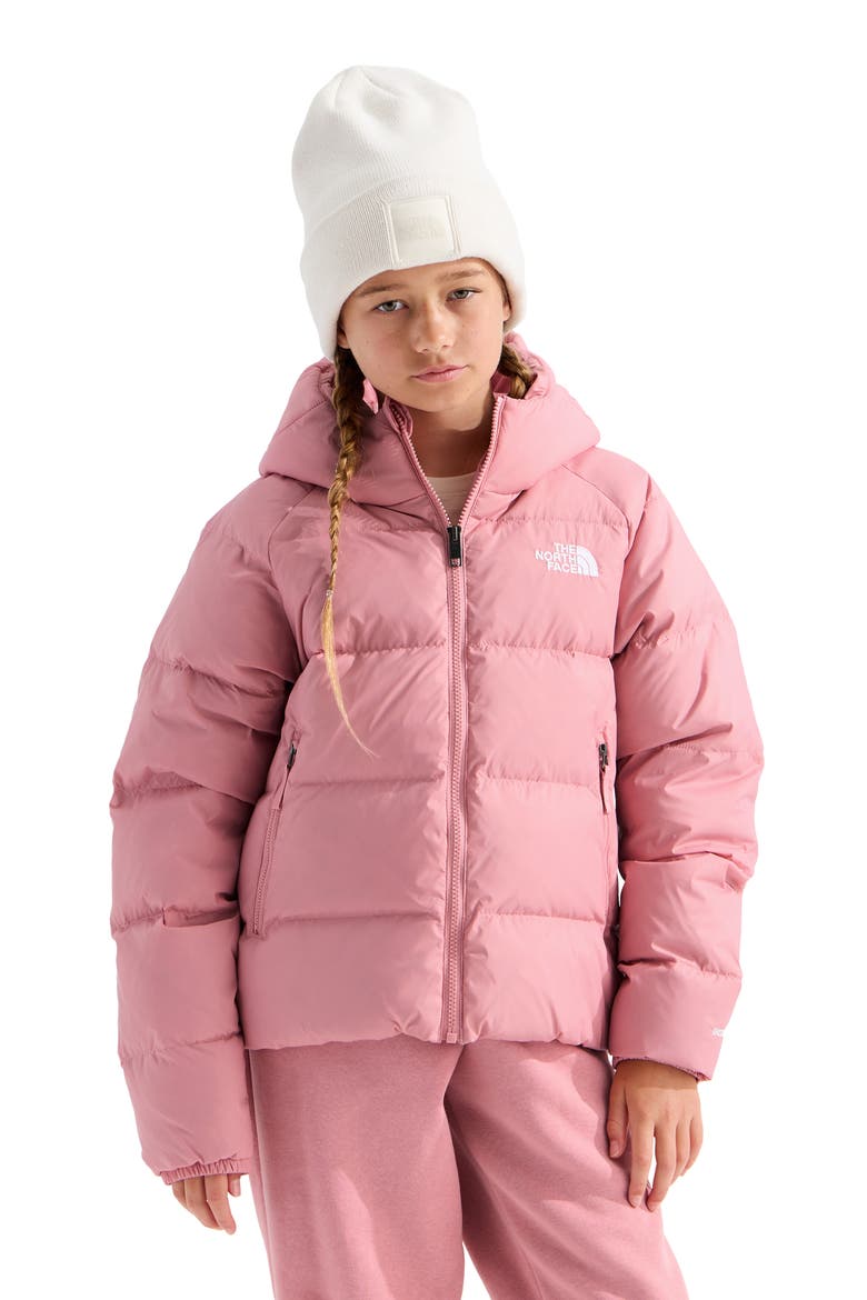 Kids' Hydrenalite Down Hooded Jacket, Alternate, color, PRIMROSE