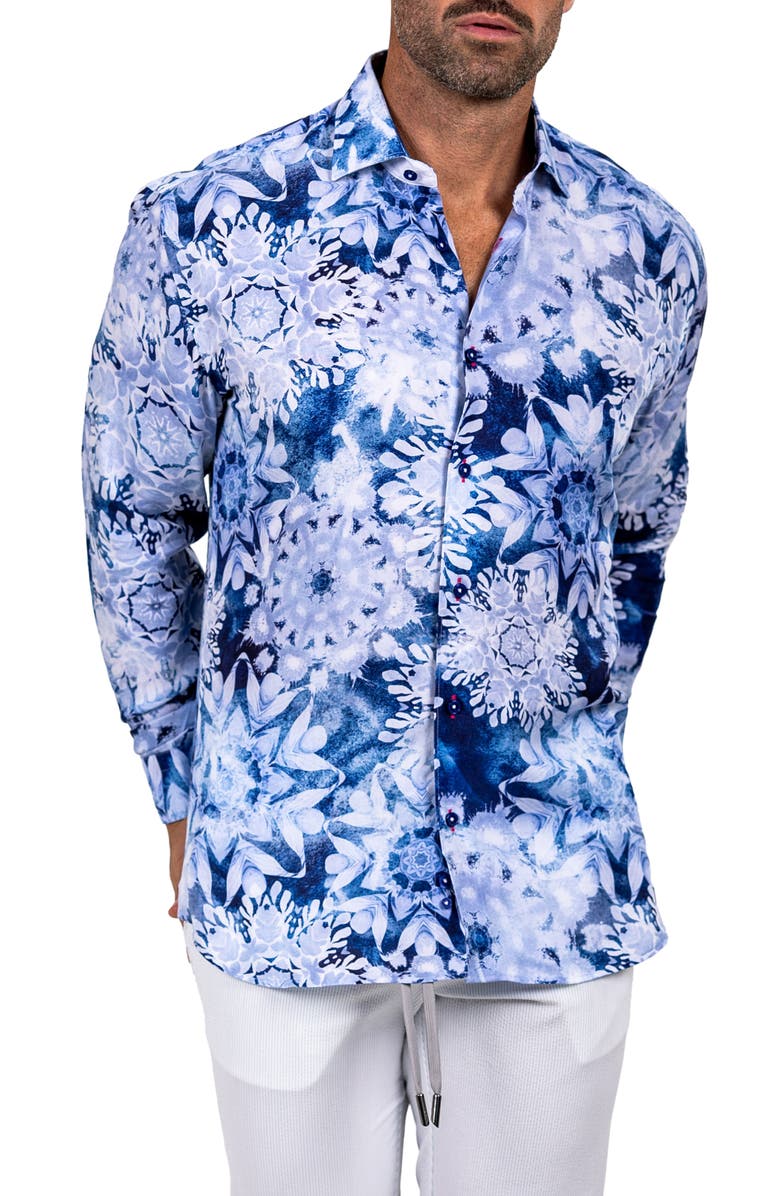 Maceoo Fibonacci Marthyr 0282 Contemporary Fit Button-Up Shirt, Main, color, 
