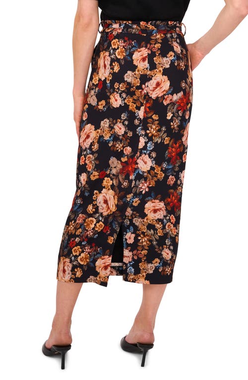 Ted Baker Floraas Belted Midi Skirt In Multi