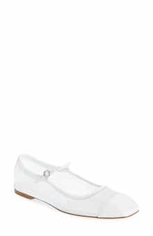 aeyde Uma Mary Jane Cap Toe Flat