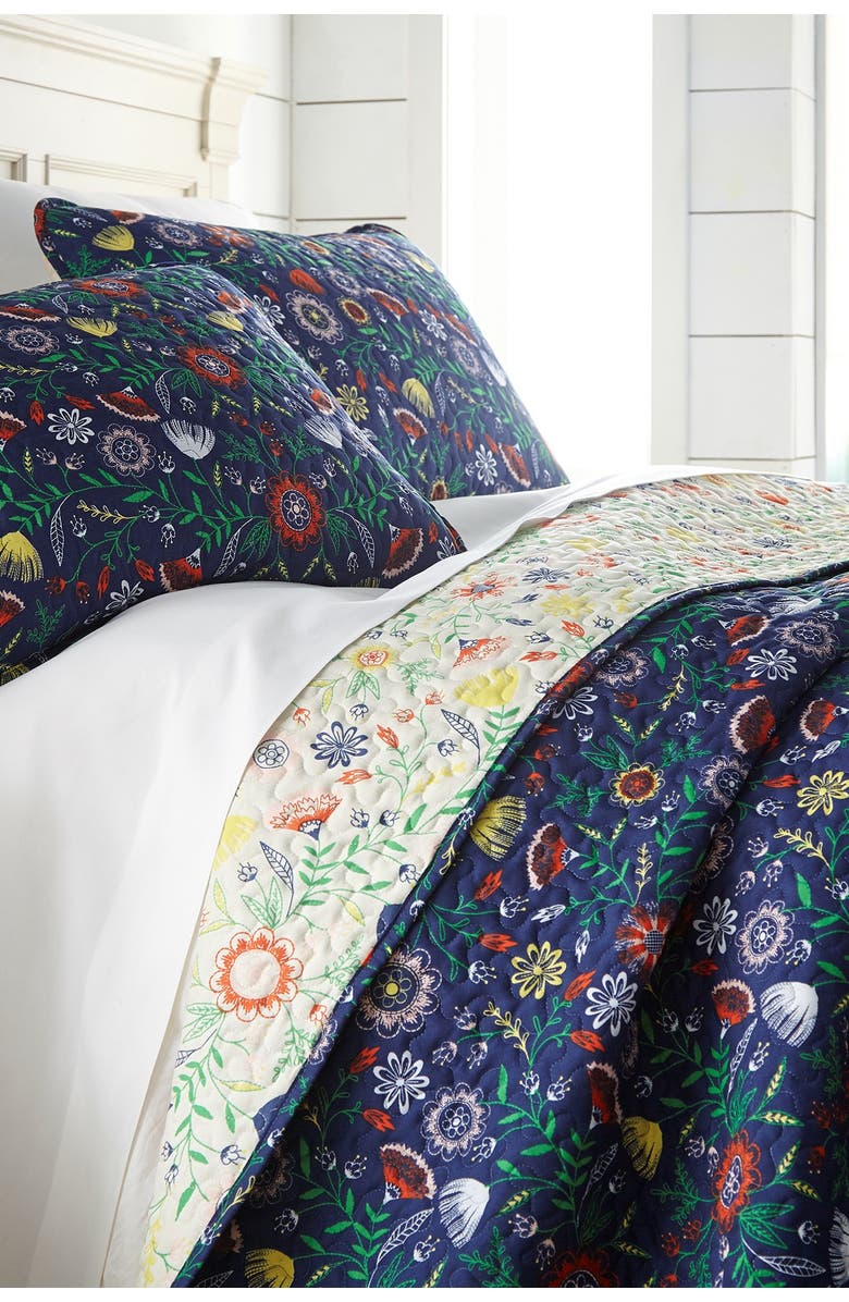 SOUTHSHORE FINE LINENS Luxury Premium Boho Collection Quilt Cover Set, Alternate, color, Blue