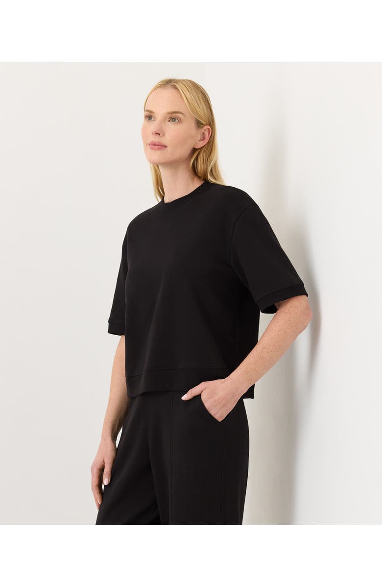 Pact Organic Cotton Airplane Sweatshirt Tee, Alternate, color, Black